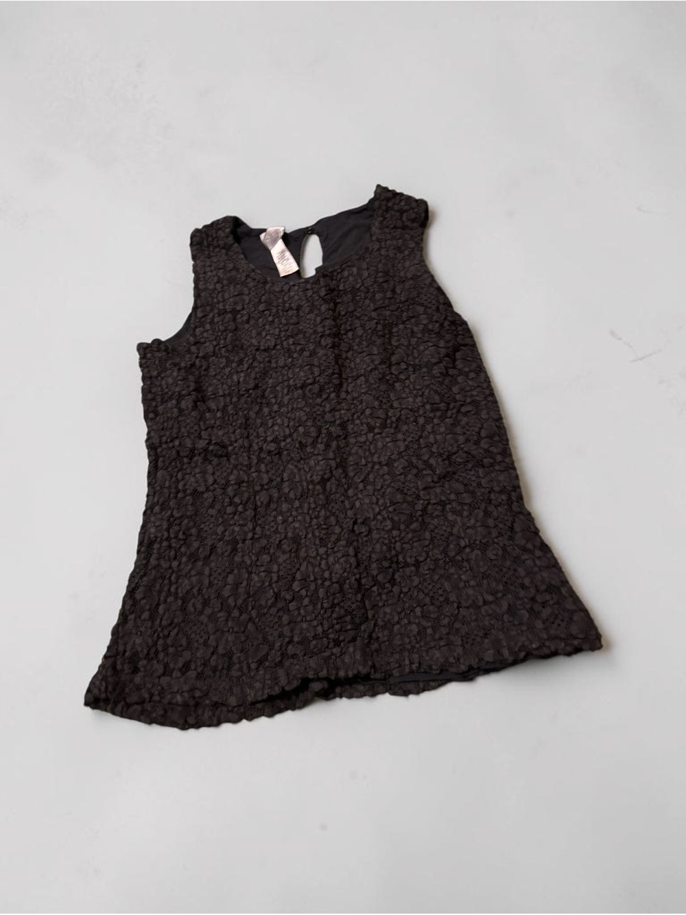 Chico's Black Textured Sleeveless Top